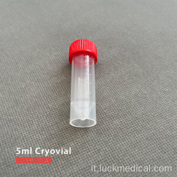 5 ml di tubo di plastica criogenica